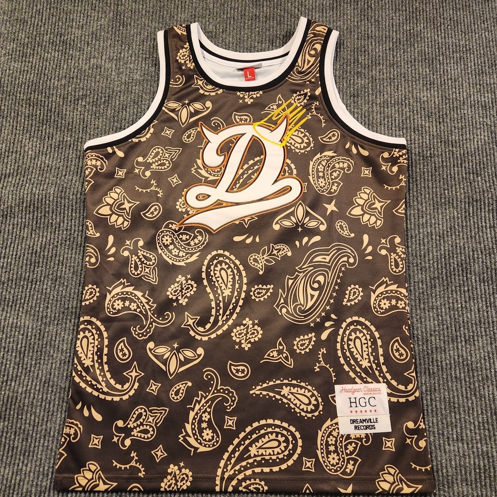 Dreamville Born Sinner Brown Headgear Classics BB Jersey -Large~Never Worn, NWOT